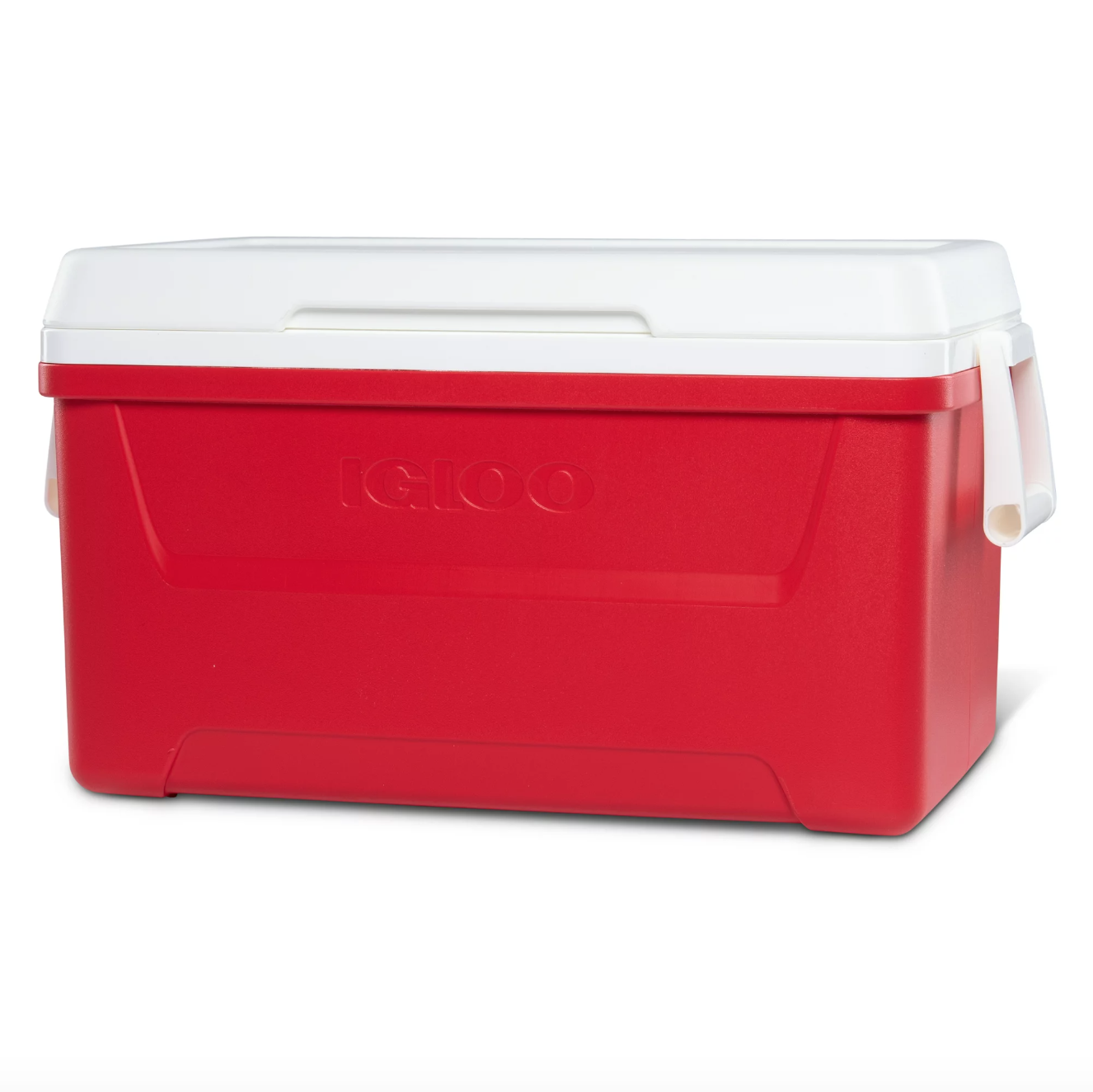 red ice chest cooler