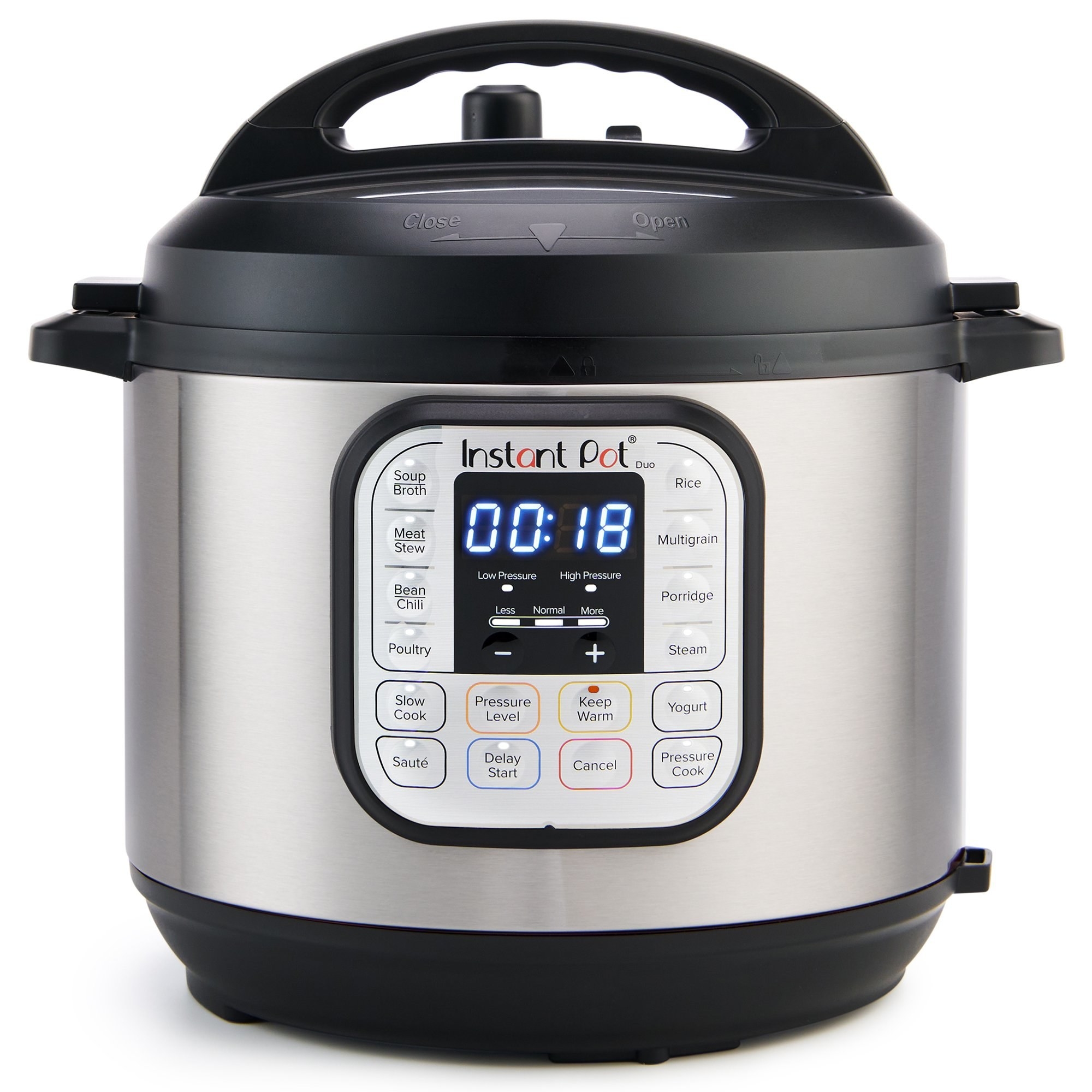 Black and stainless steel Instant Pot