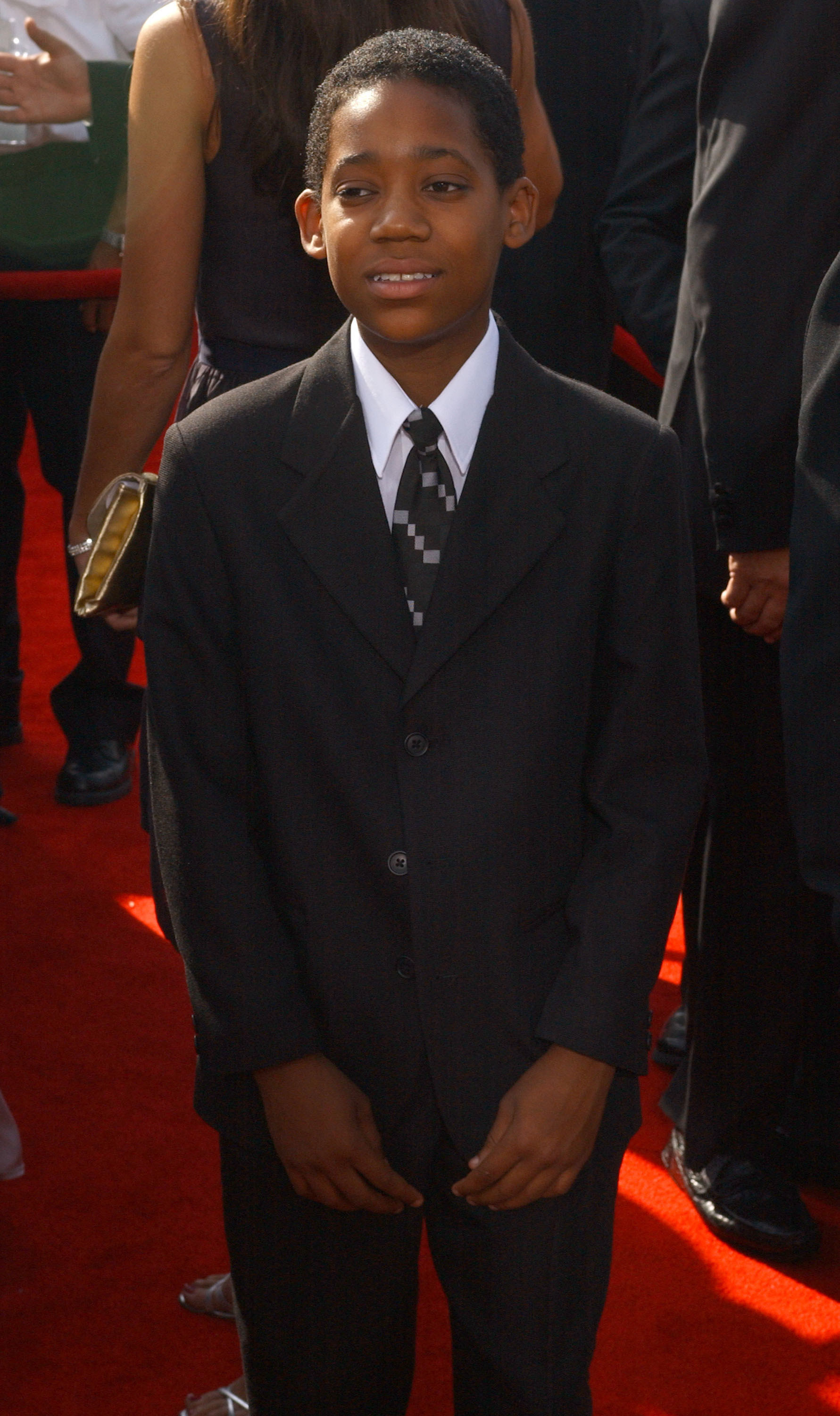 Tyler James Williams when he was a child on the red carpet