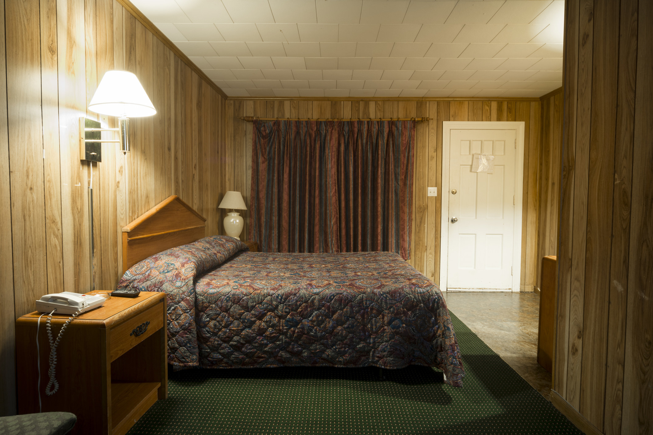 cheap motel room