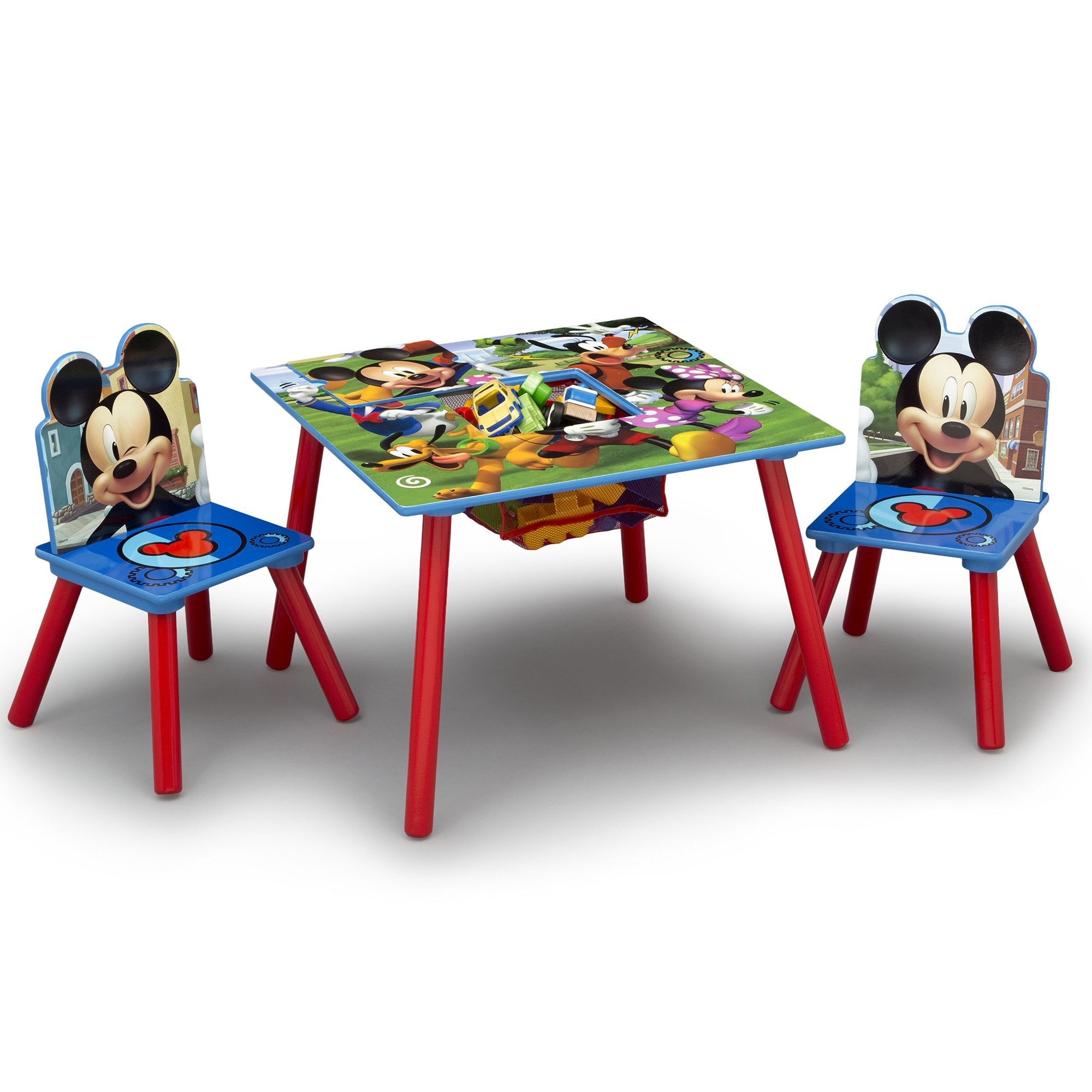 The Mickey Mouse table and chairs