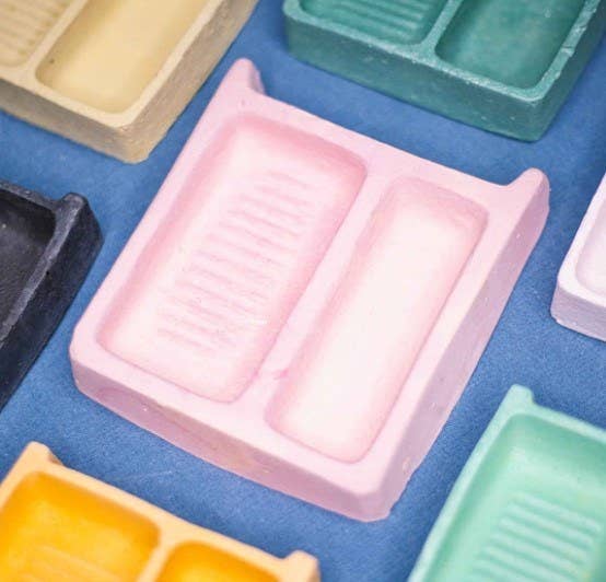 Lavaderos miniaturas en colores hechos a mano