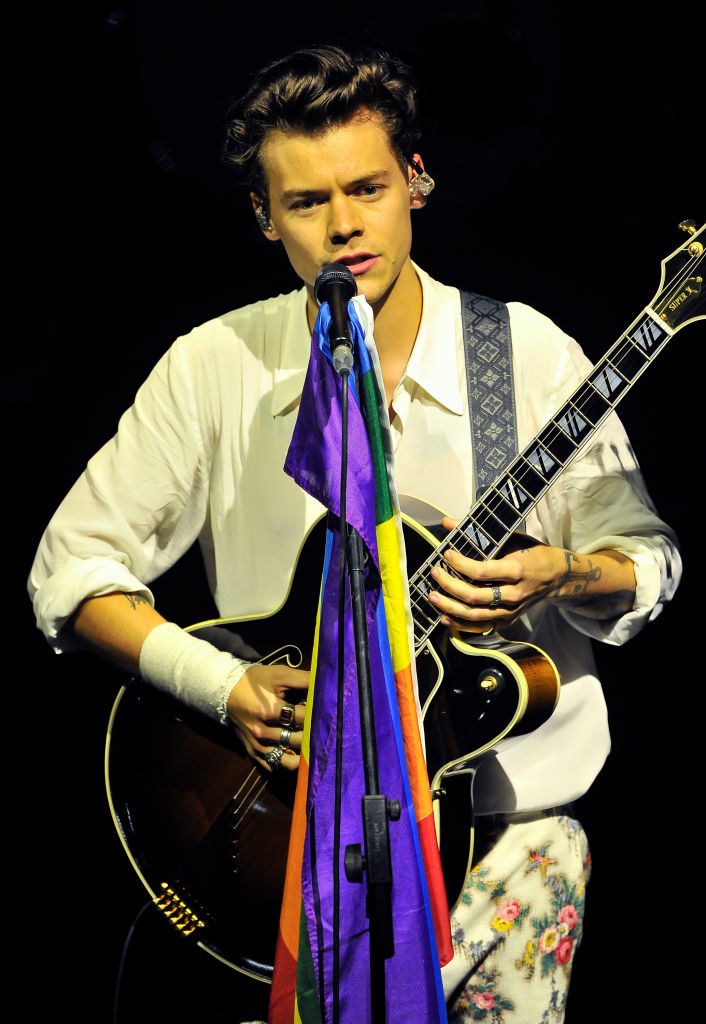 harry performing on stage