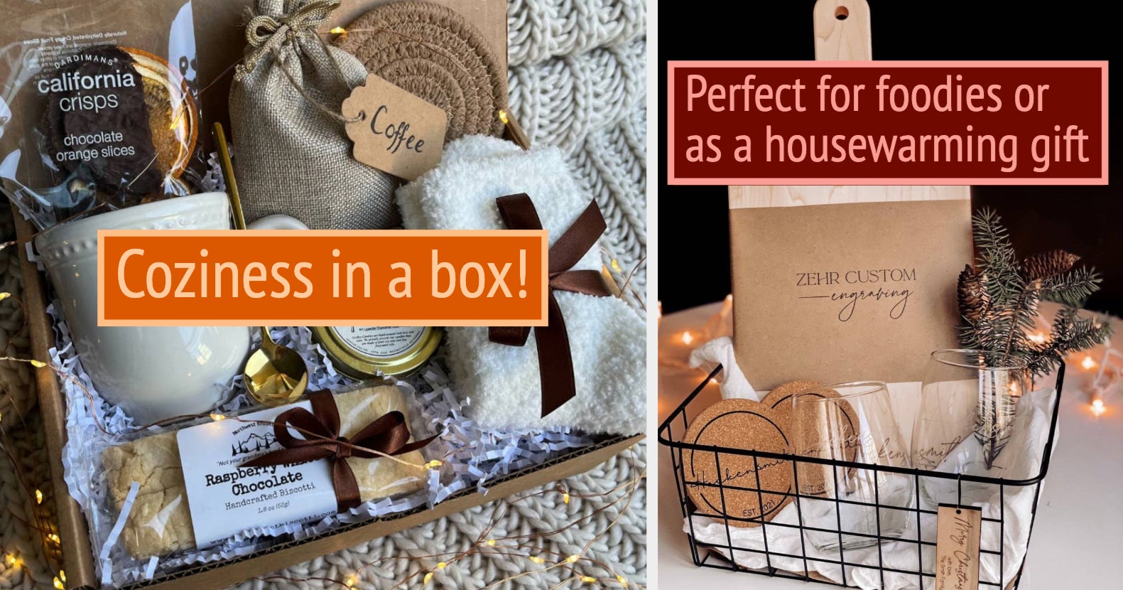 A perfect gift for newlyweds or any couple. (Housewarming gift too!) A cozy  morning gift basket idea.