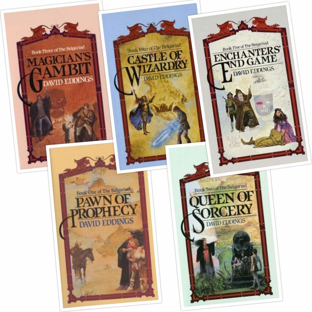 covers of books by David Eddings