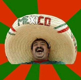 Gif de persona con sombrero mexicano