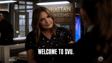 Olivia Benson saying &quot;welcome to SVU&quot;