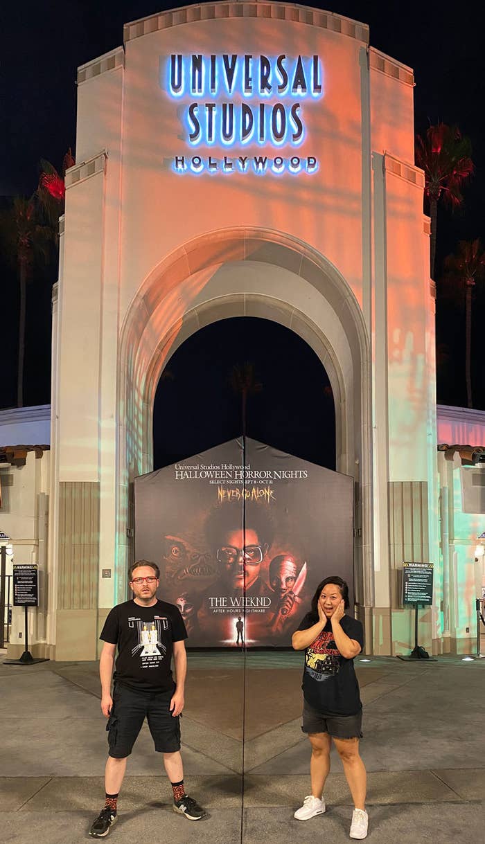 Crystal and Darren at Universal studios