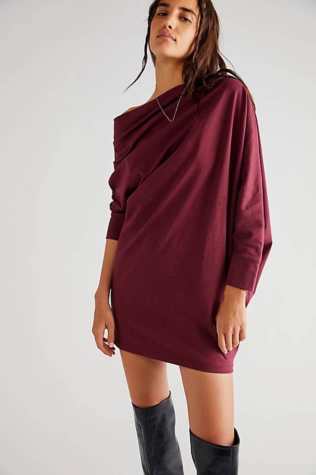 Model wearing the acai dress