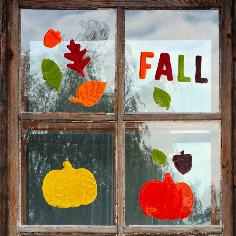 fall window stickers