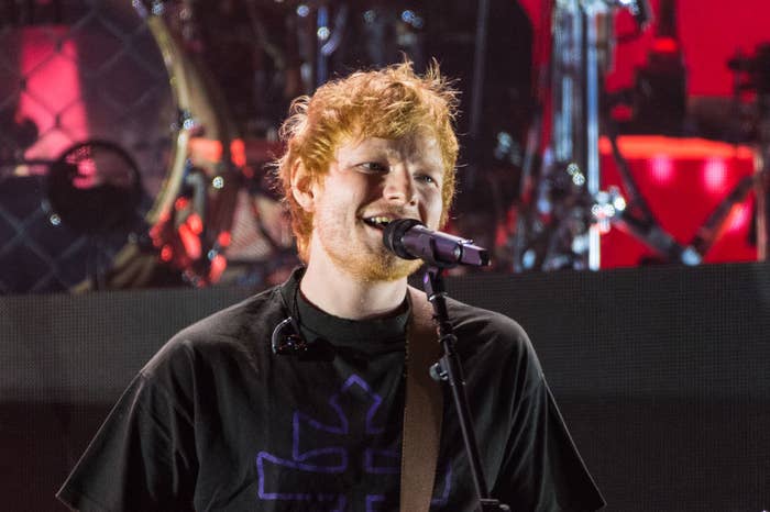 Ed Sheeran performs at Reading Festival