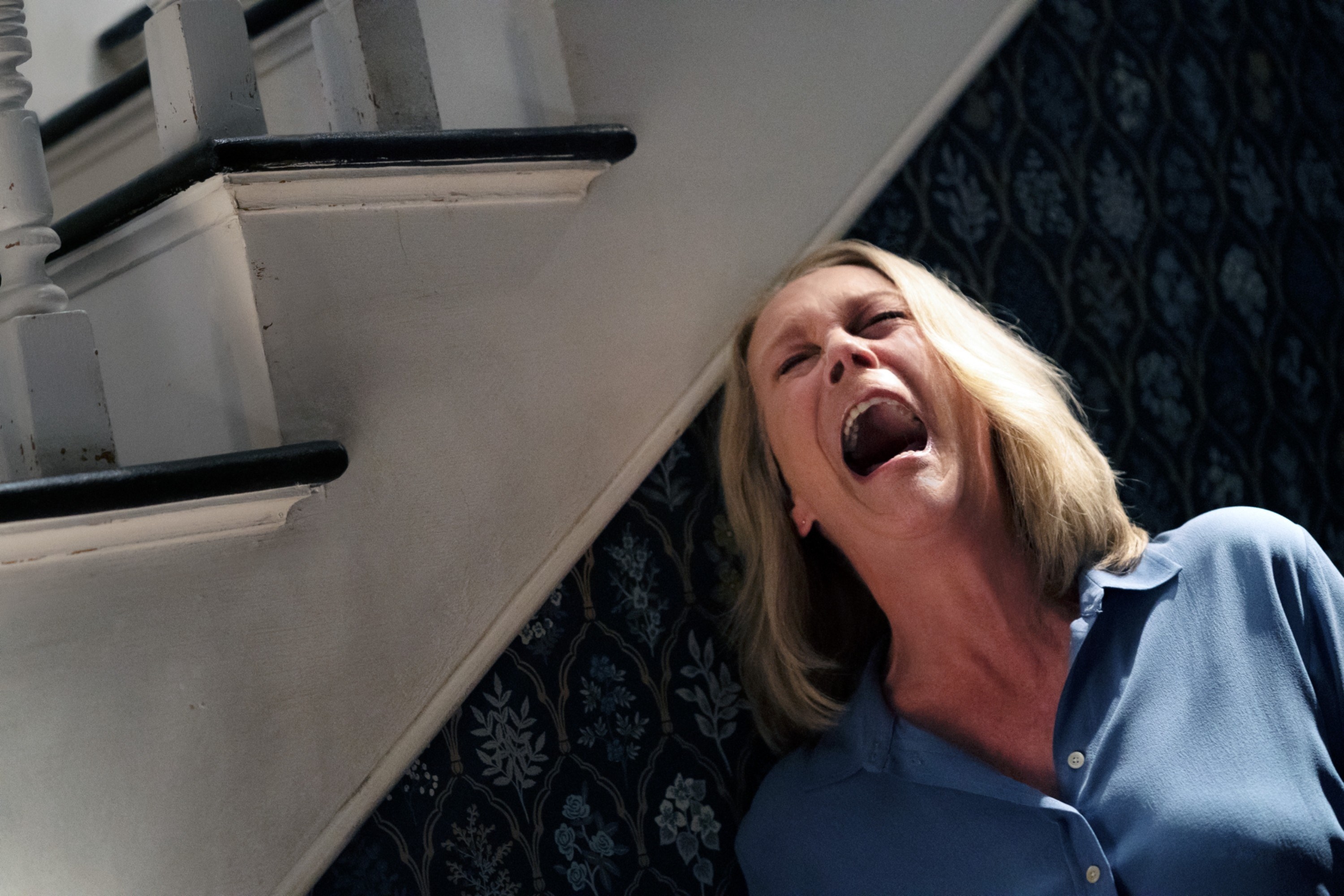 Laurie Strode screaming