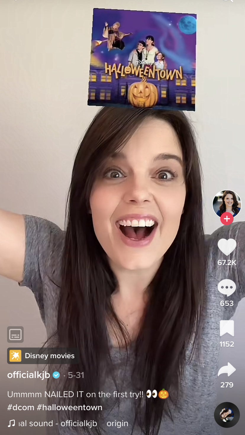 Screenshot from Kimberly J. Brown's TikTok
