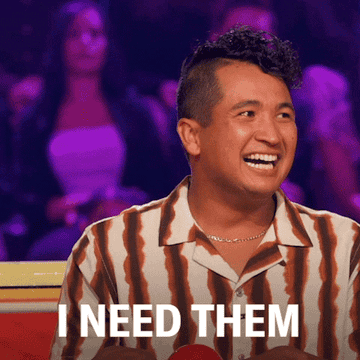 GIF of someone on the show &quot;Press Your Luck&quot; saying &quot;I need them&quot;