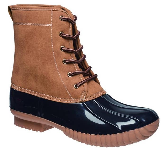 the boot in brown and black