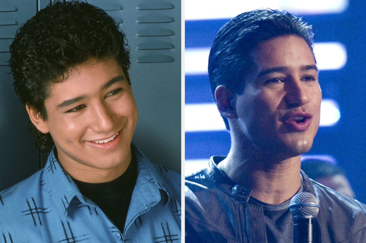A side by side of Mario Lopez in Saved By The Bell and Honey 2