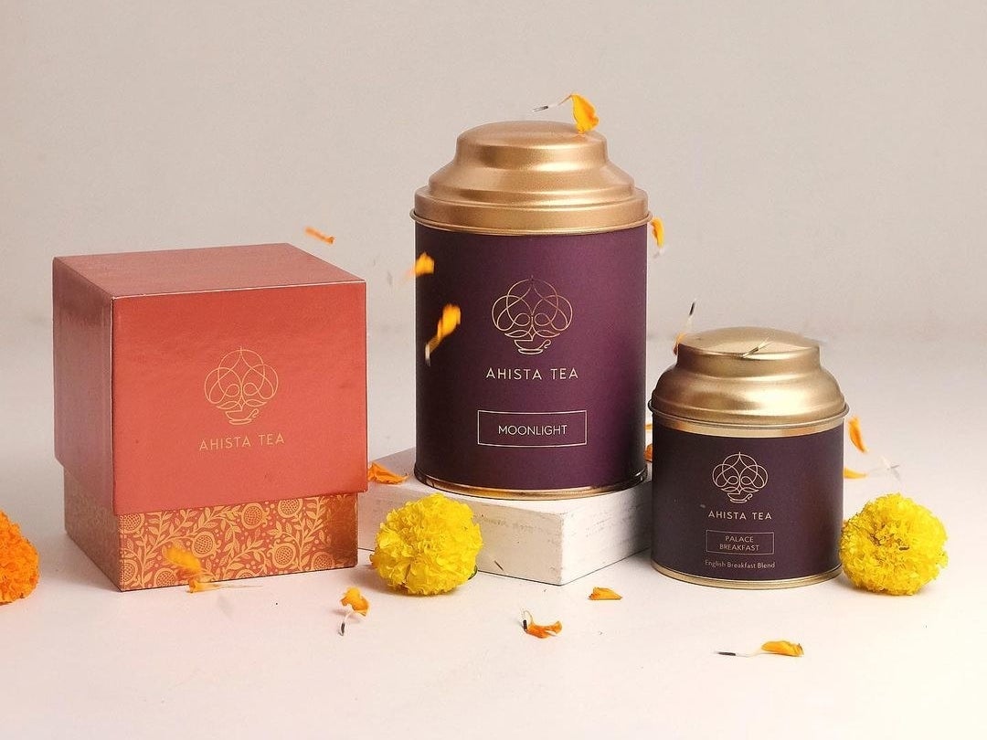 Assortment of products from Ahista Tea