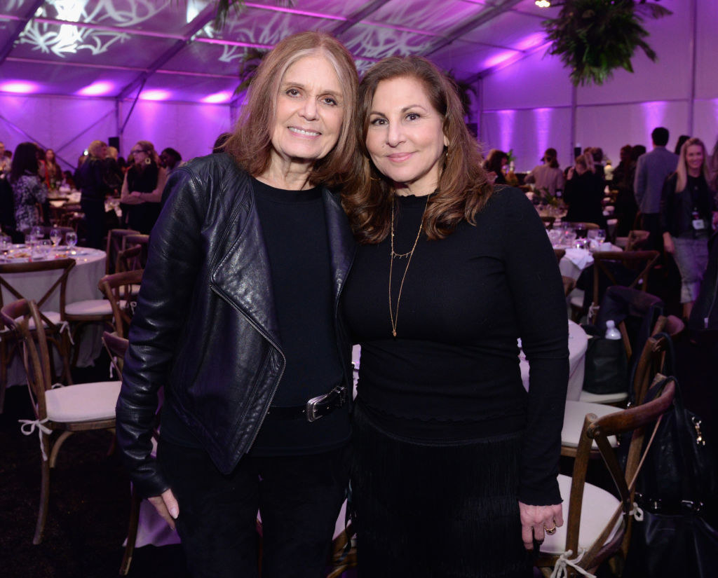 Gloria and Kathy standing together