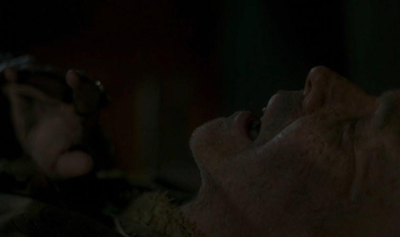 Viserys is dying in bed