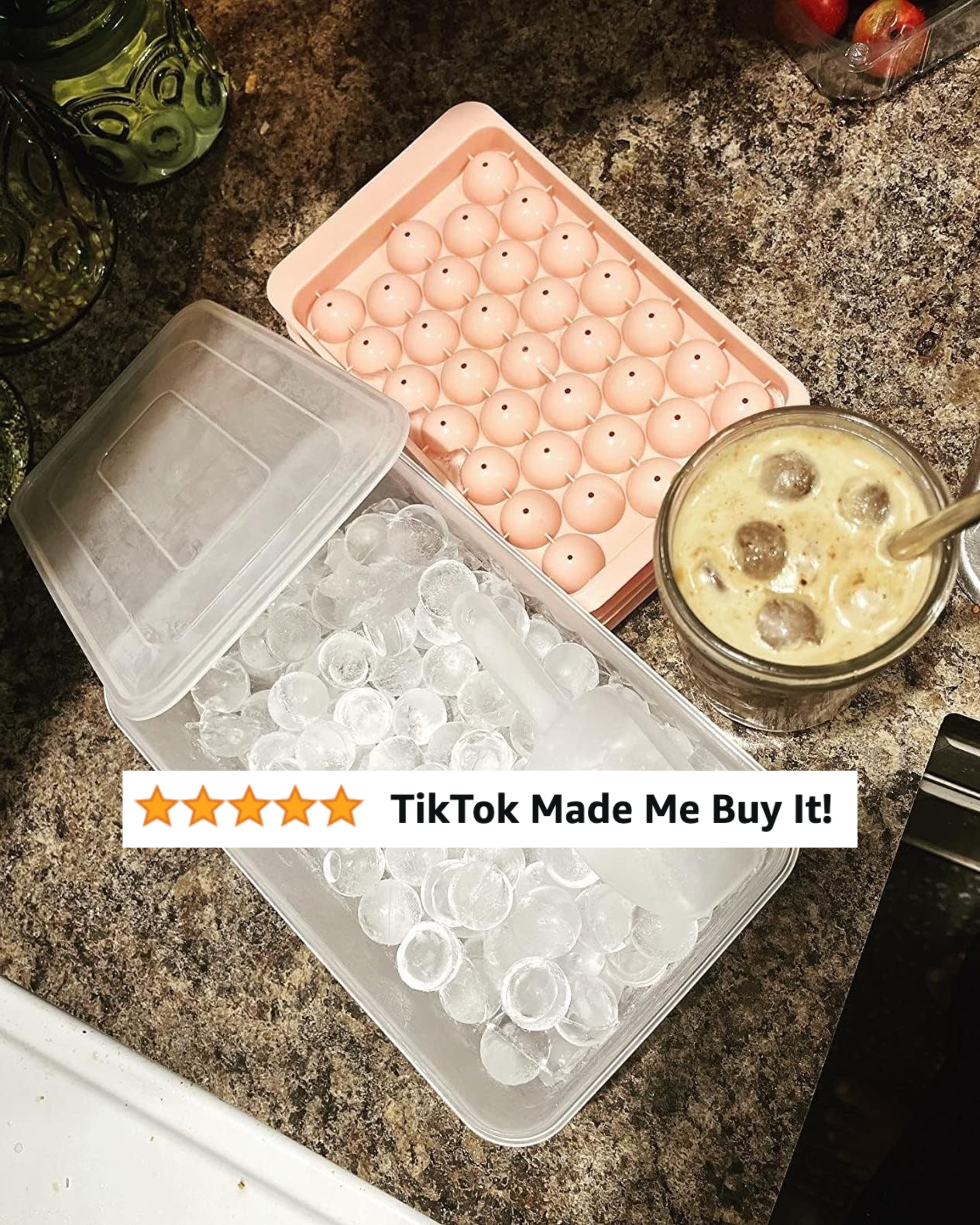 reviewer&#x27;s ice with five star review text &quot;tiktok made me buy it&quot;