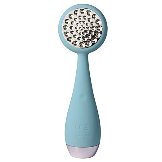blue PMD facial cleansing device
