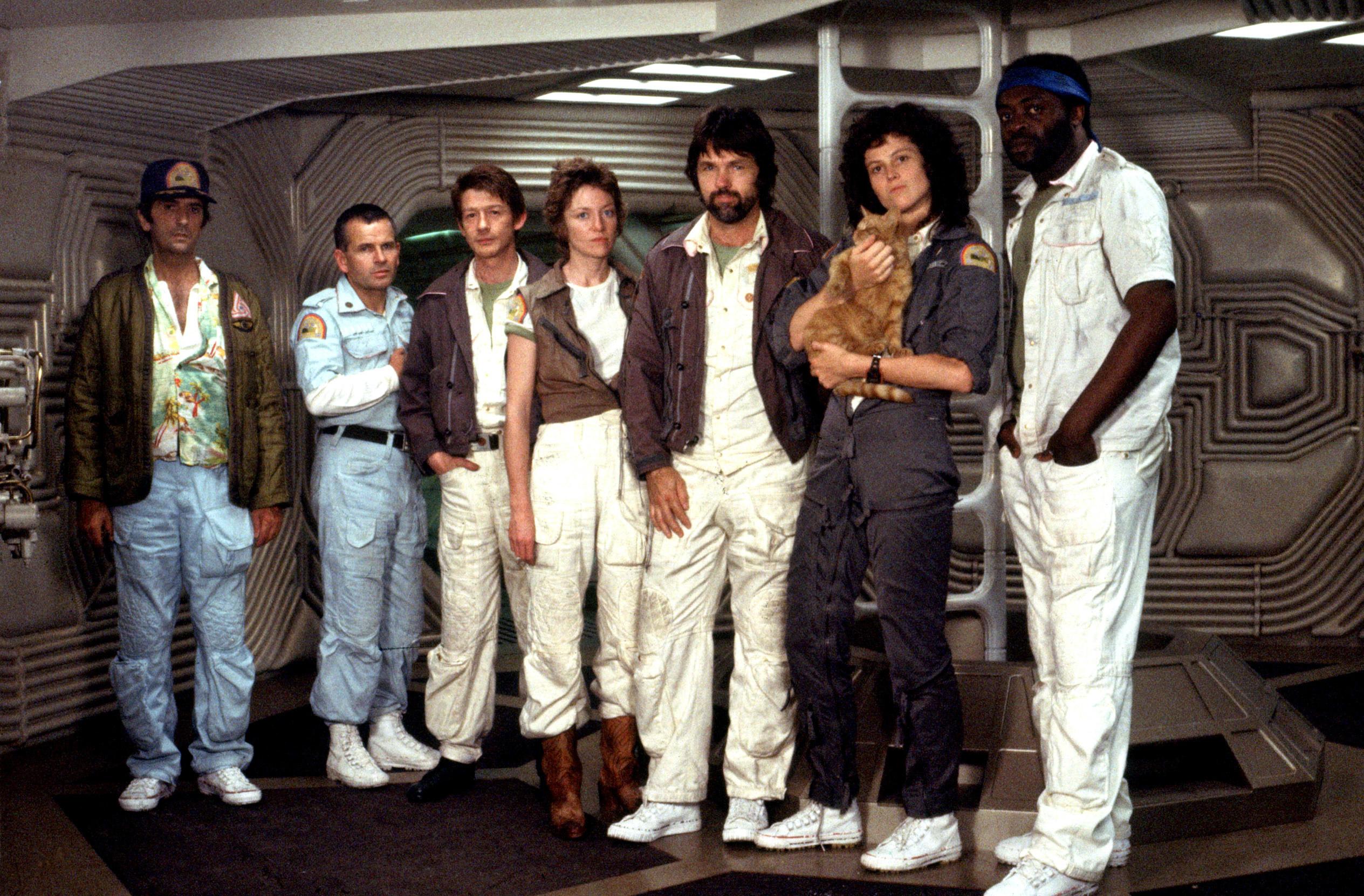 Harry Dean Stanton, Ian Holm, John Hurt, Veronica Cartwright, Tom Skerritt, Sigourney Weaver, Yaphet Kotto