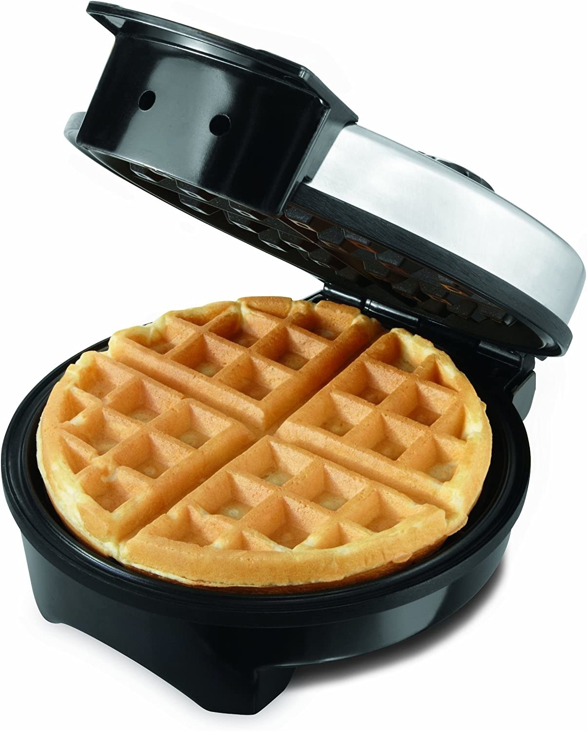 a waffle maker on a white background