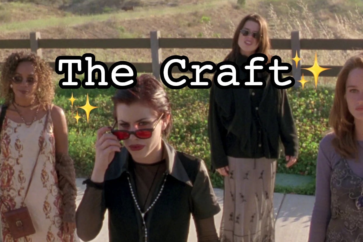 An image of the girls from &quot;The Craft&quot; at the bus stop with the text &quot;The Craft&quot; overlayed on top