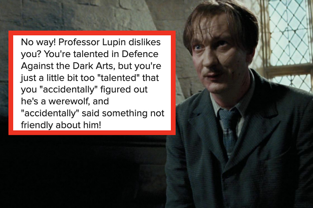 Remus Lupin wears a dark suit