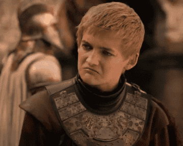 Joffrey Baratheon shaking his head