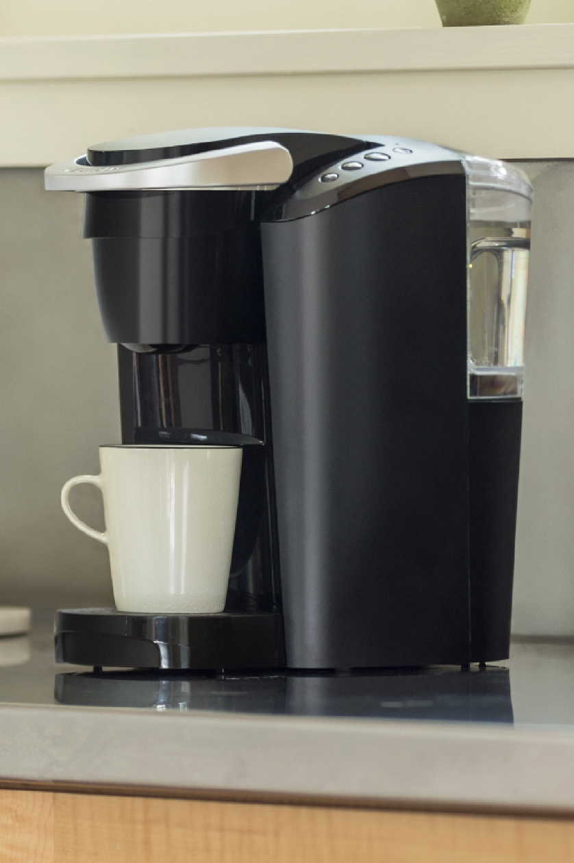the keurig coffee maker on a counter