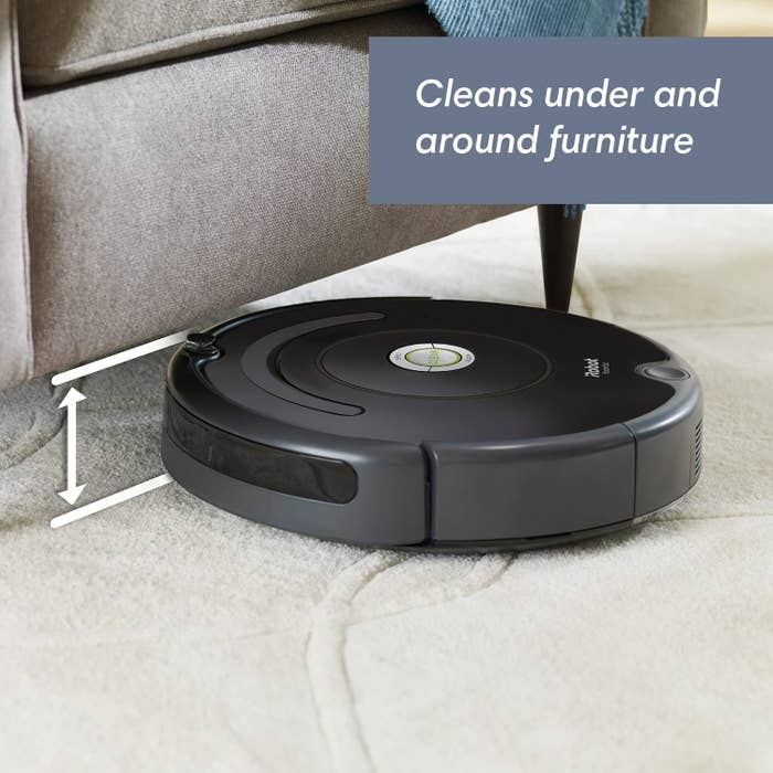 The roomba going under low funiture