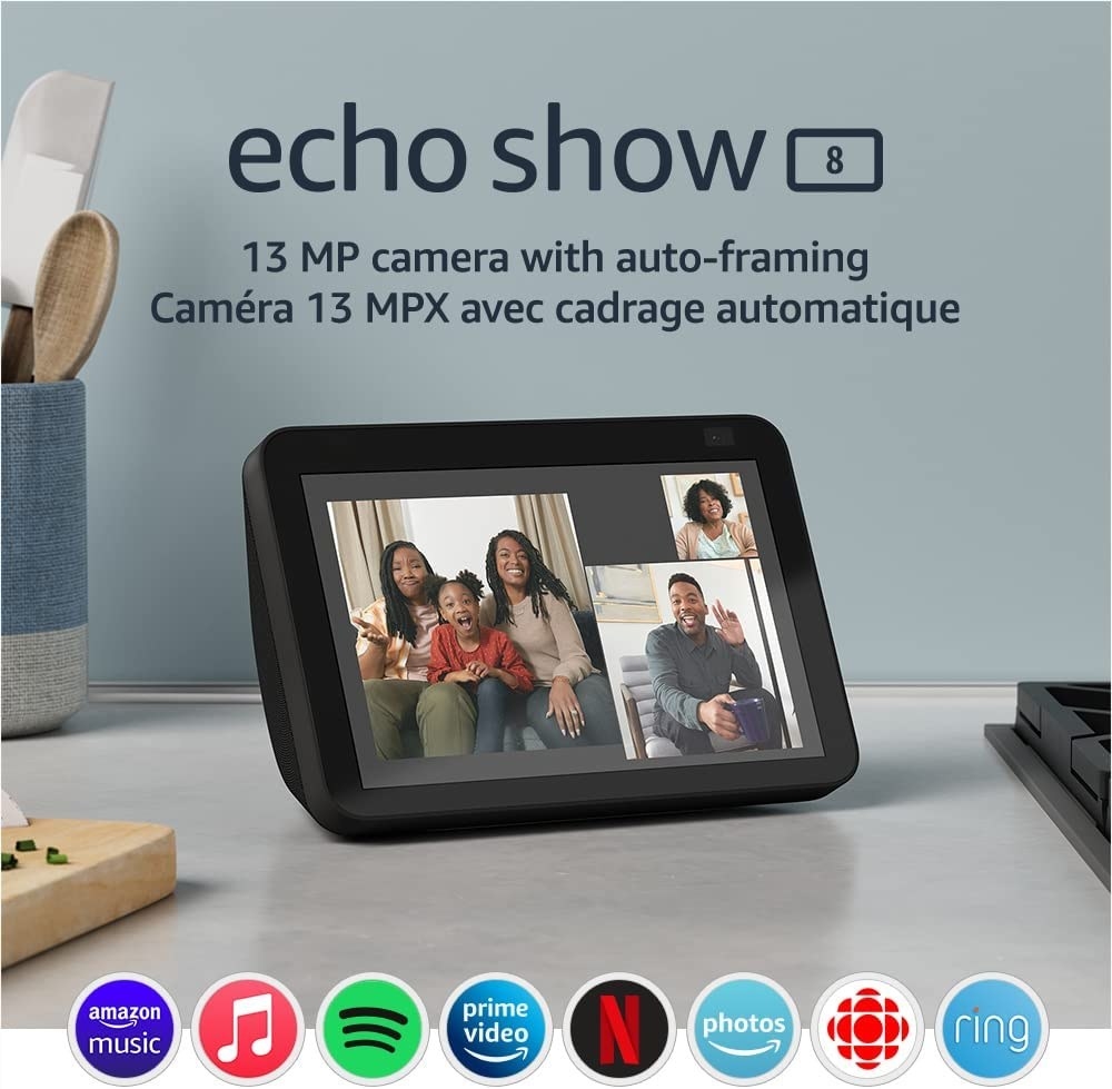 an echo show being used for a video call