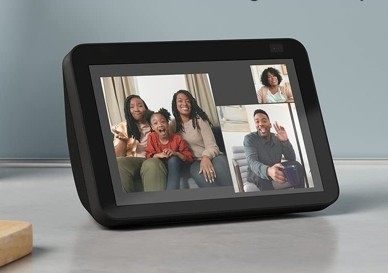 an echo show being used for a video call