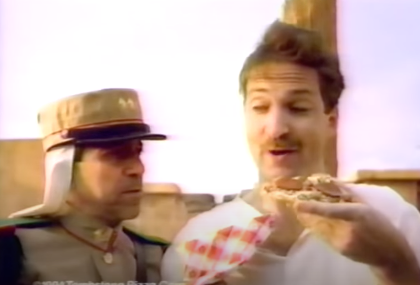 Screenshot from a Tombstone Pizza commercial