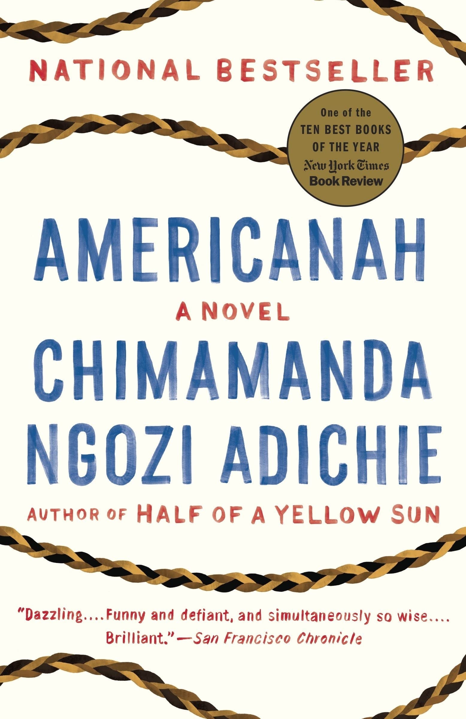 &quot;Americanah&quot; by Chimamanda Ngozi Adichie.
