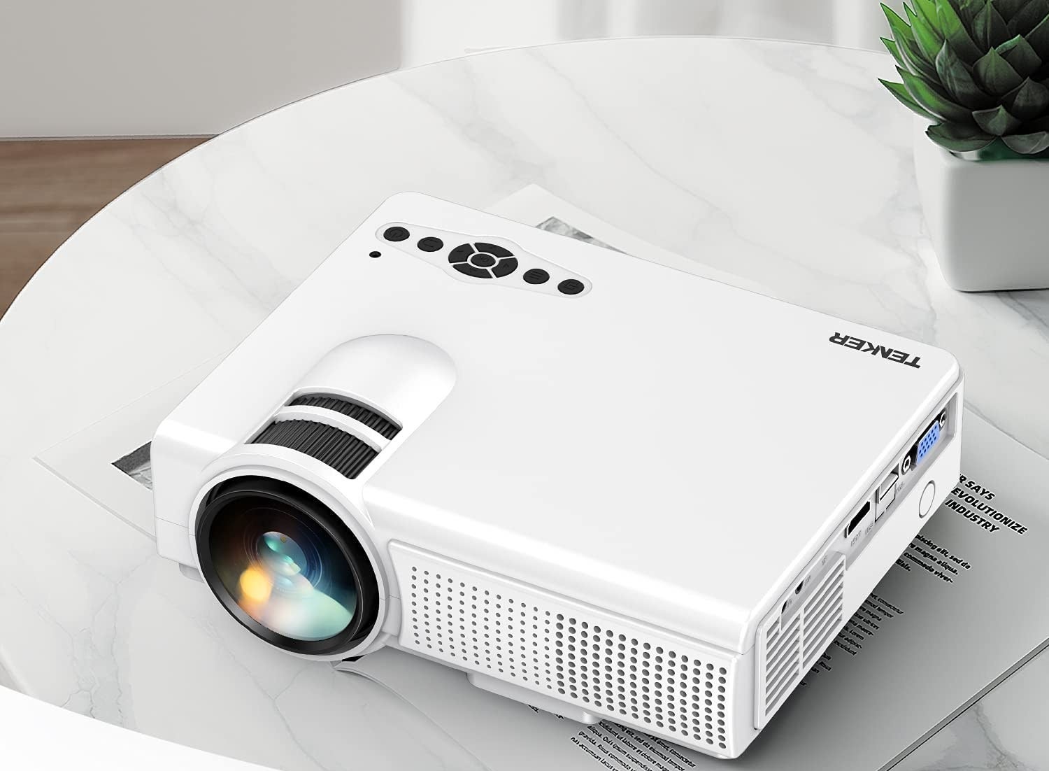 a white projector