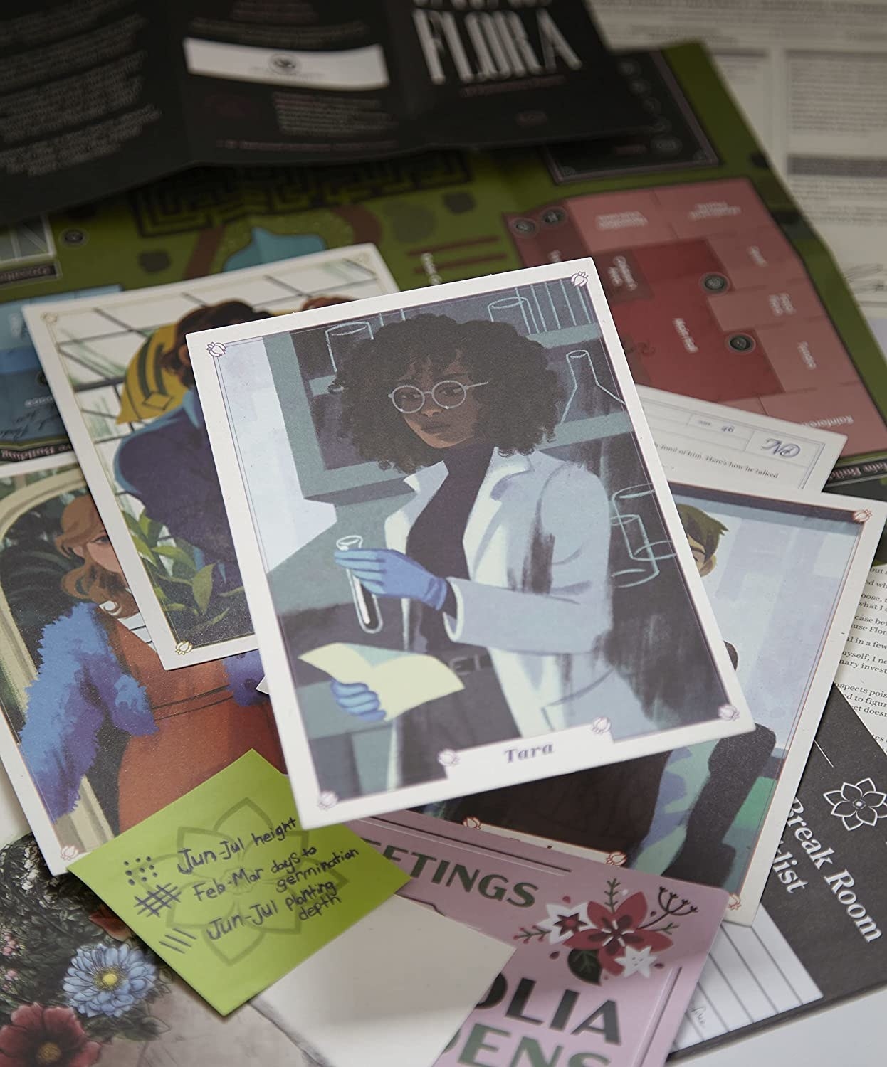 cards from the nancy drew mystery game