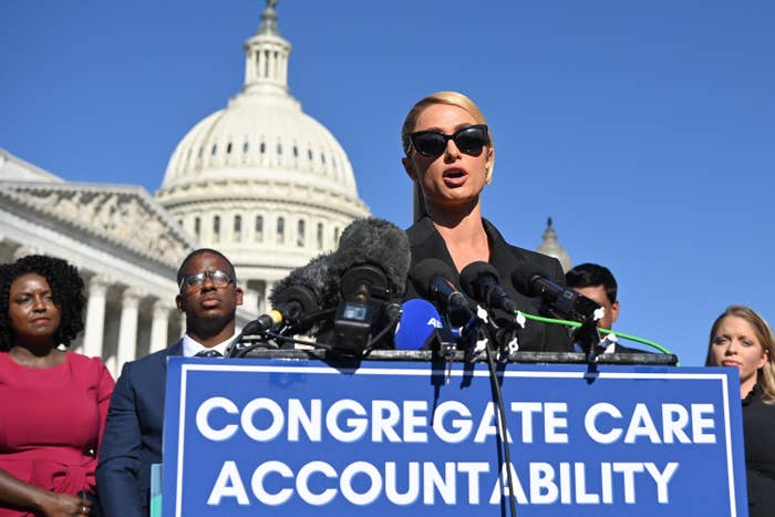 Paris speaking in Washington D.C.