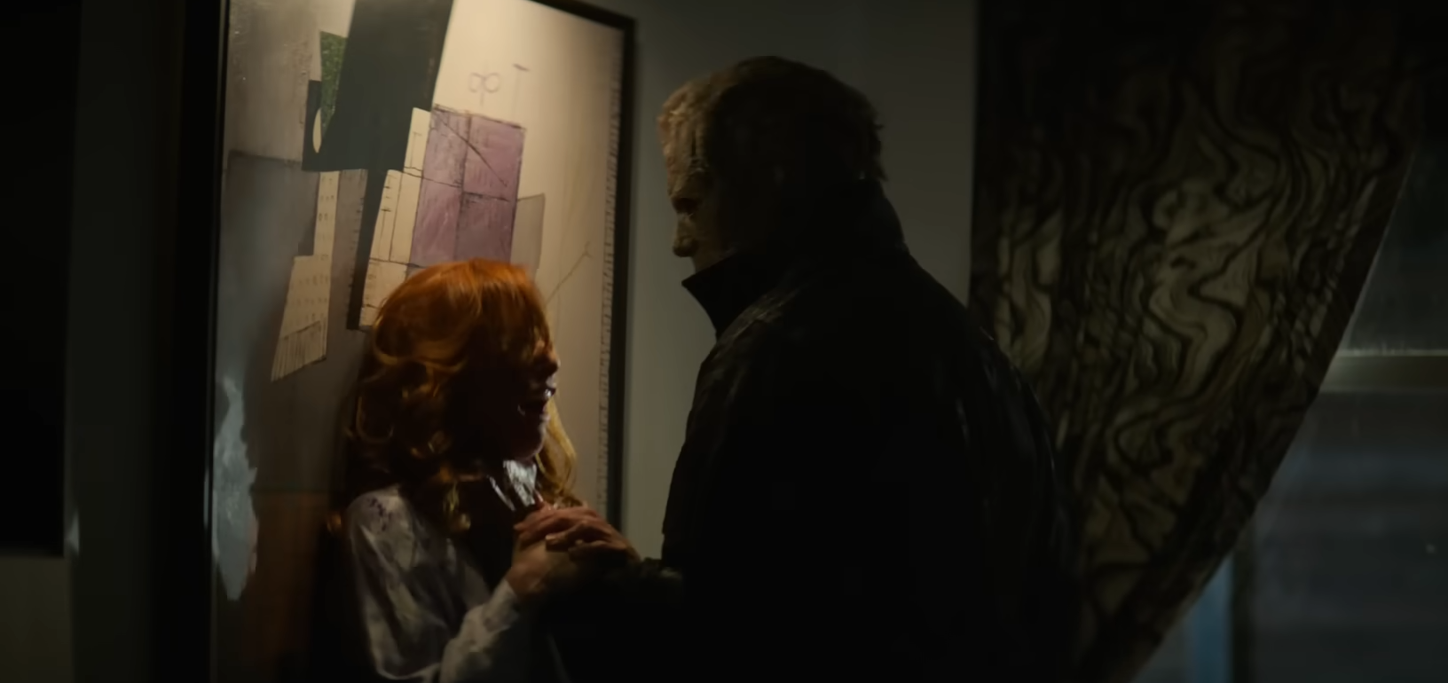 Michael Myers killing a woman