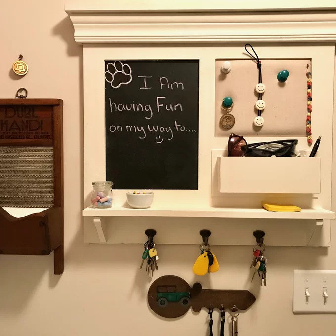 Review photo of the chalkboard wall shelf