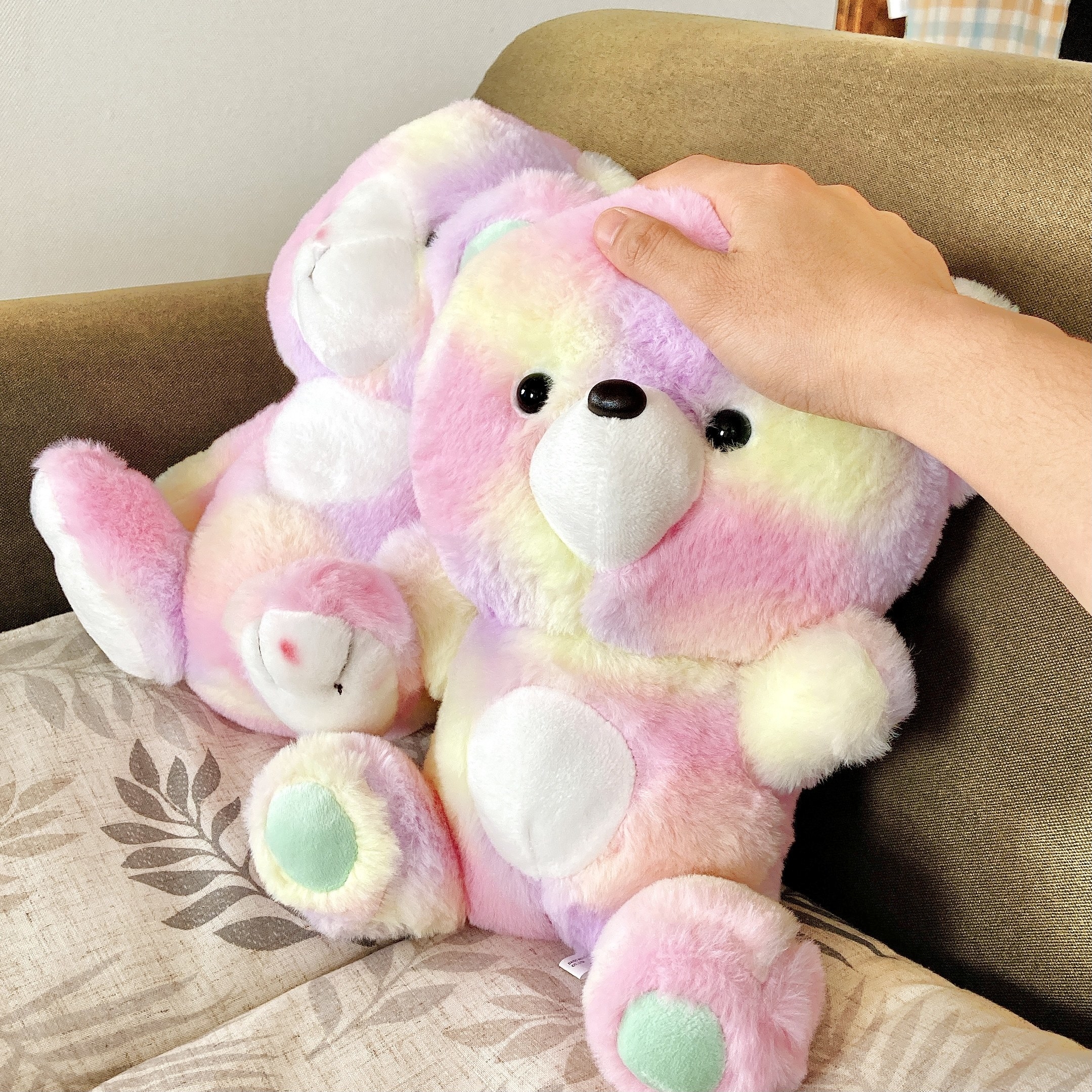 DAISO（ダイソー）のおすすめおもちゃ「Stuffed Toy ウサギ&amp;amp;クマ」