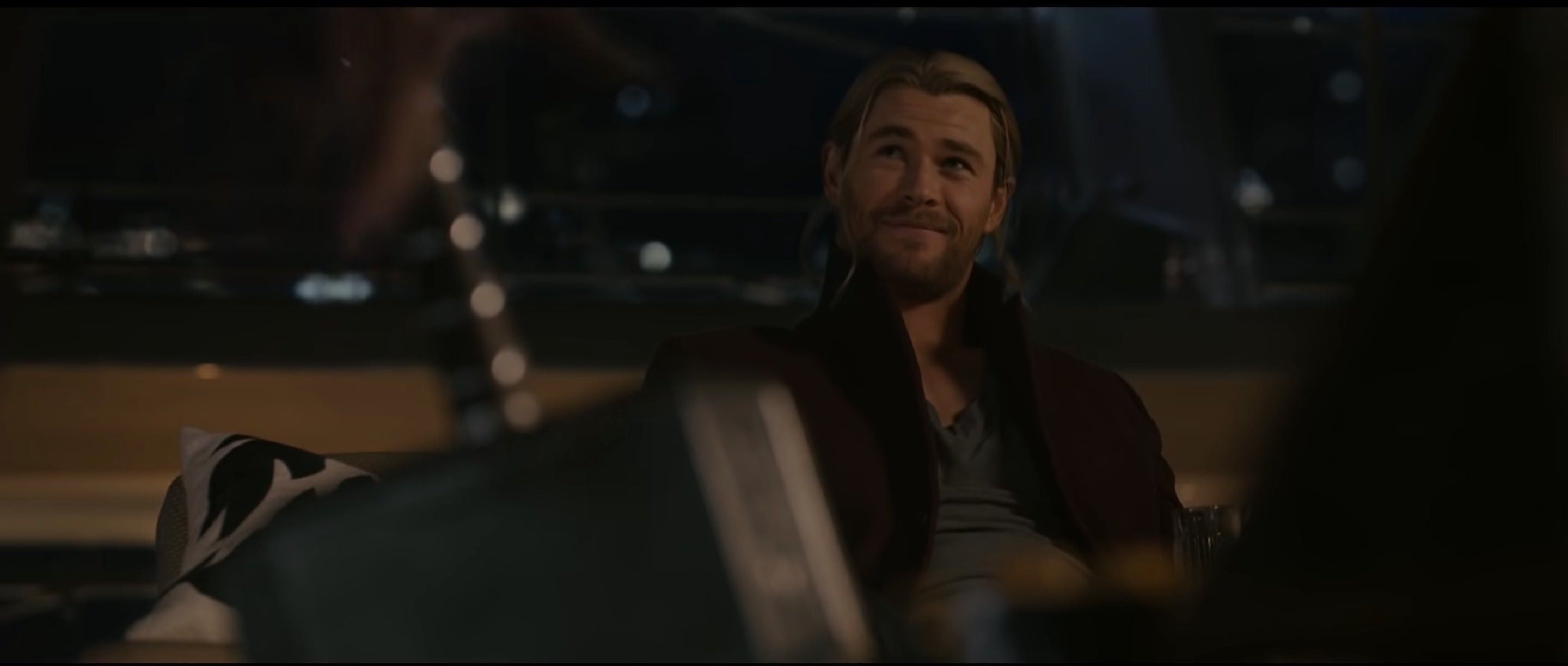 Thor smiling