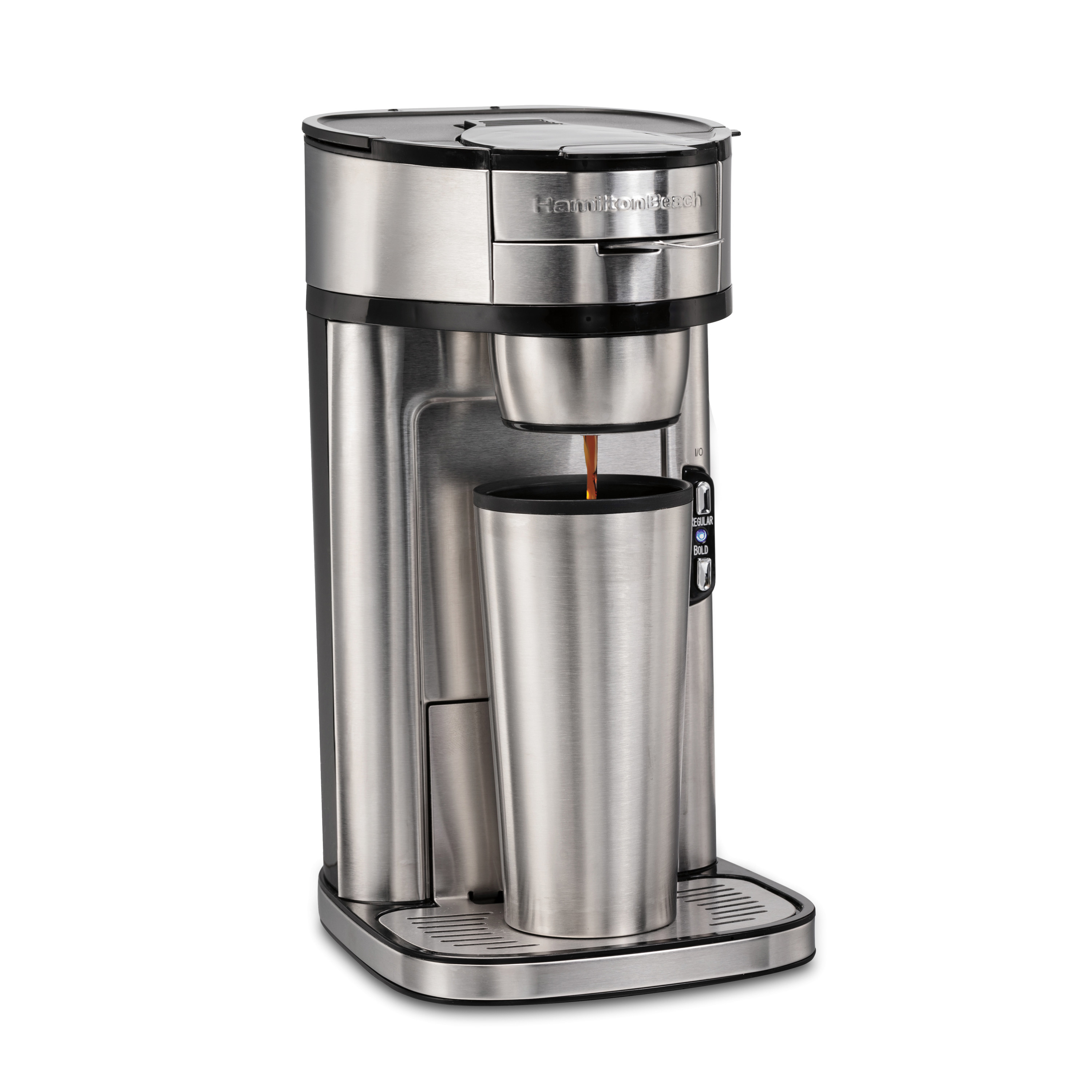 the stainless steel coffee maker