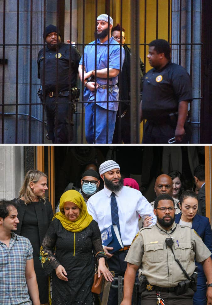 Adnan Syed leaves the courthouse after Baltimore Circuit Judge Melissa Phinn on Monday, Sept. 19, 2022, overturned his first-degree murder conviction in the 1999 killing of Hae Min Lee