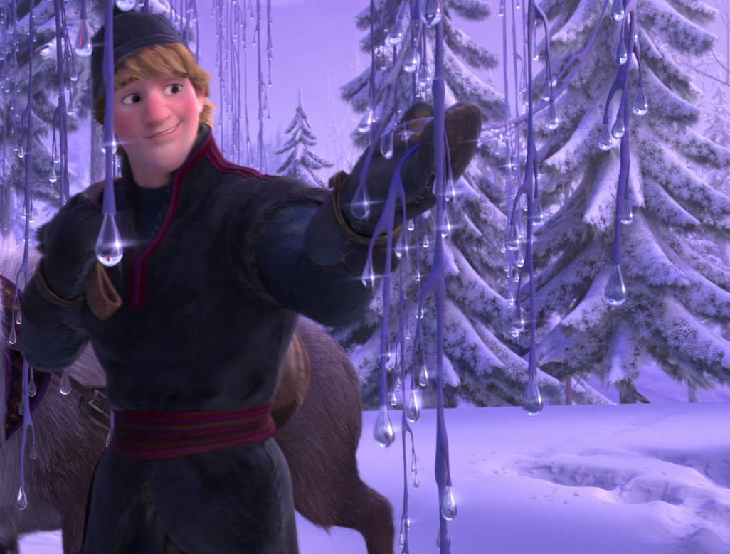 Escena de Frozen en donde Kristoff y Anna encuentran a Olaf