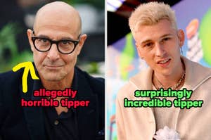Stanley Tucci is bad and MGK is good at tipping