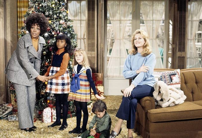 a Black family over for christmas on the show