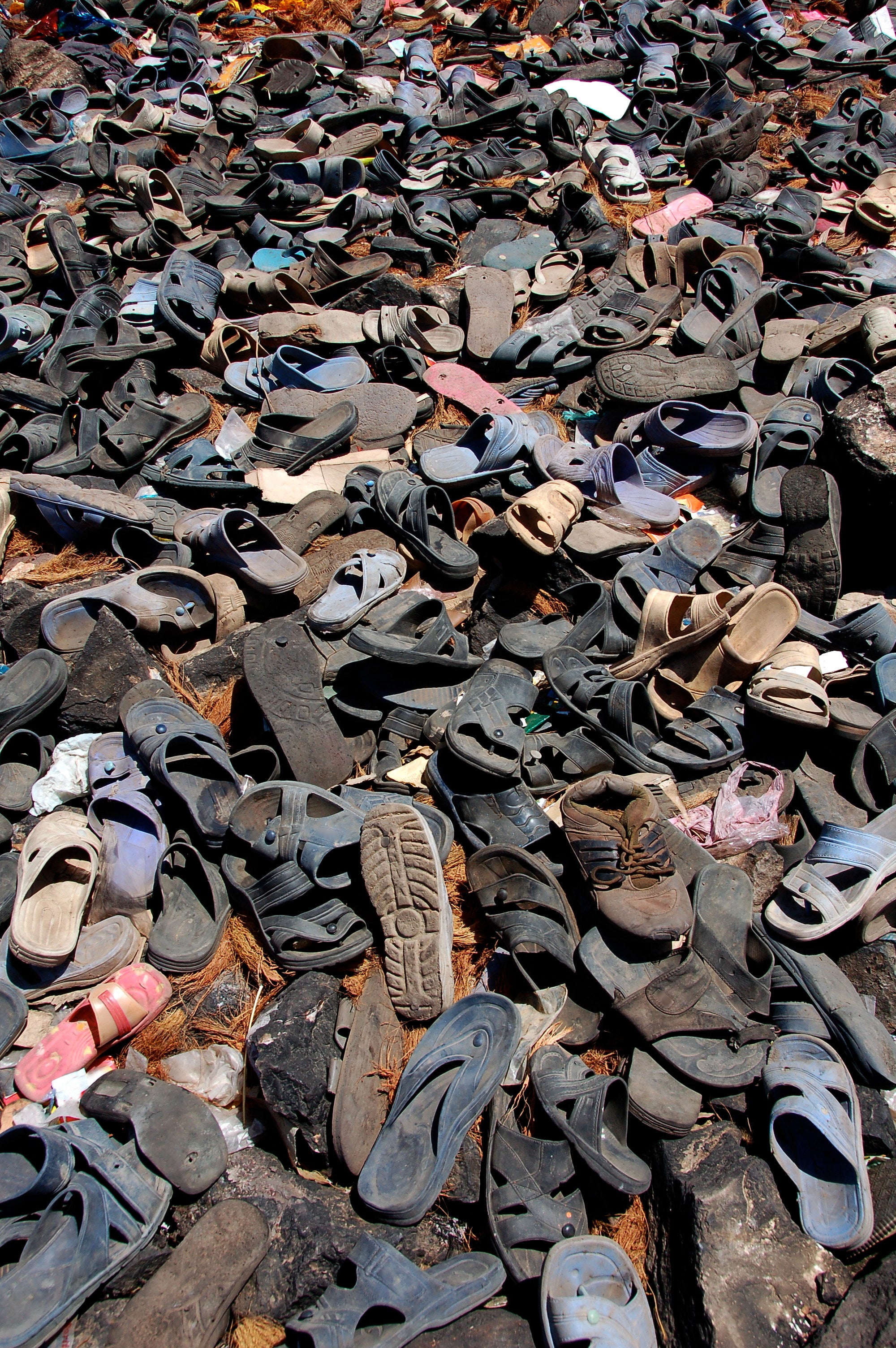 shoes made out of trash
