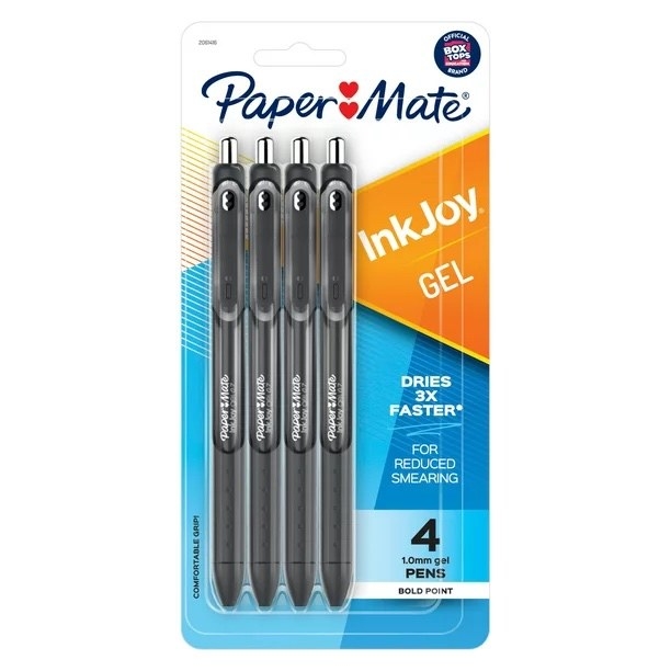 A pack of pens in a blue packaging